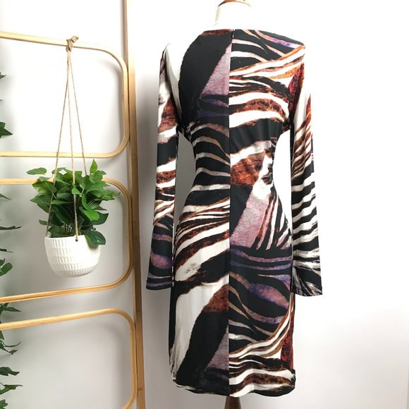 CALVIN KLEIN Multicoloured Wrap Look Long Sleeve - Picture 5 of 8